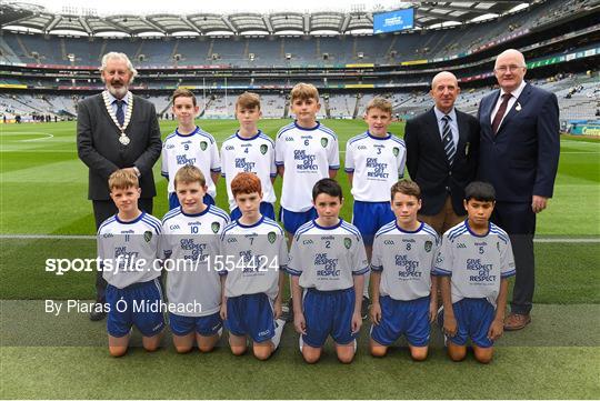 INTO Cumann na mBunscol GAA Respect Exhibition Go Games at Monaghan v Tyrone - GAA Football All-Ireland Senior Championship Semi Final