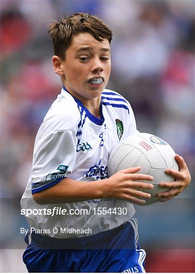 INTO Cumann na mBunscol GAA Respect Exhibition Go Games at Monaghan v Tyrone - GAA Football All-Ireland Senior Championship Semi Final