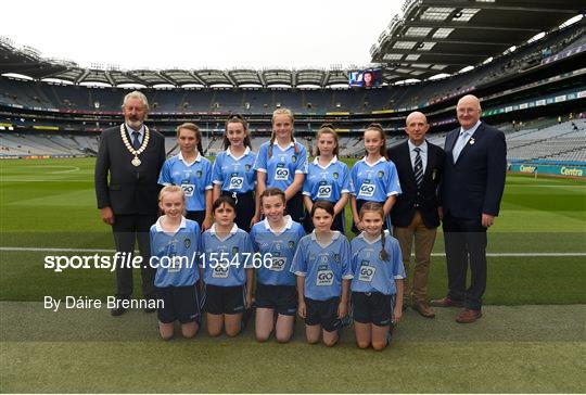 INTO Cumann na mBunscol GAA Respect Exhibition Go Games at Dublin v Galway - GAA Football All-Ireland Senior Championship Semi Final INTO Cumann na mBunscol GAA Respect Exhibition Go Games at Dublin v Galway - GAA Football All-Ireland Senior Championship Semi Final