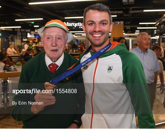 Homecoming of the Irish Team from the European Athletics Championships in Berlin