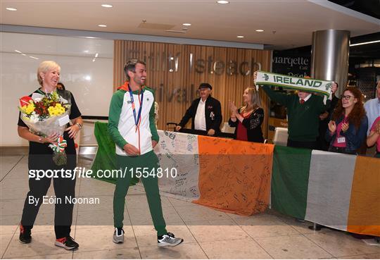 Homecoming of the Irish Team from the European Athletics Championships in Berlin