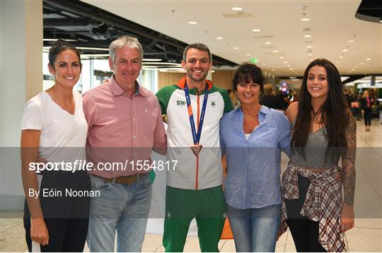 Homecoming of the Irish Team from the European Athletics Championships in Berlin