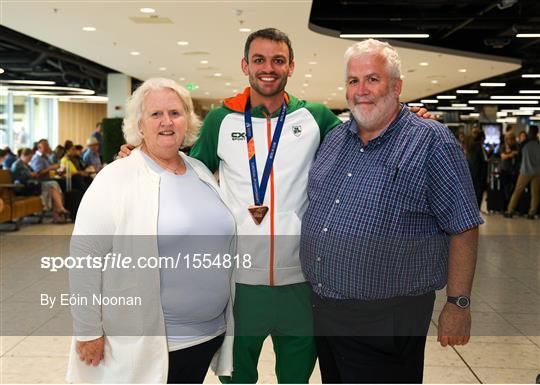 Homecoming of the Irish Team from the European Athletics Championships in Berlin