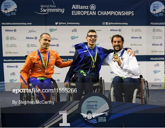 2018 Para Swimming Allianz European Championships - Day 1
