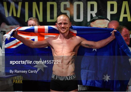 Windsor Park Boxing Weigh Ins
