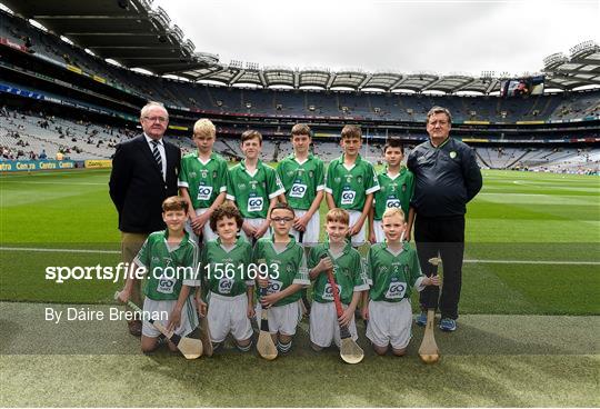 INTO Cumann na mBunscol GAA Respect Exhibition Go Games at Galway v Limerick - GAA Hurling All-Ireland Senior Championship Final INTO Cumann na mBunscol GAA Respect Exhibition Go Games at Galway v Limerick - GAA Hurling All-Ireland Senior Championship Final