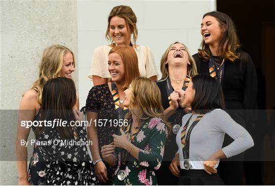 President of Ireland hosts a reception for the Ireland Women's Hockey Team