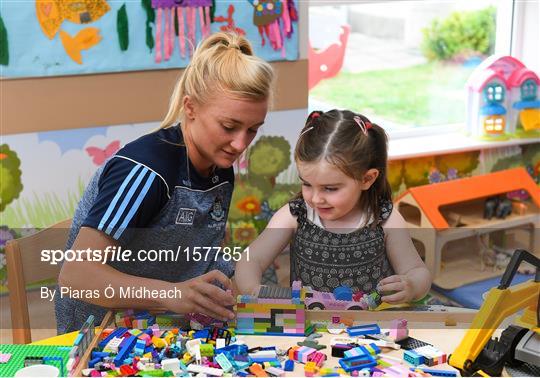2018 TG4 All-Ireland Ladies Football Champions visit Our Lady's Children's Hospital Crumlin