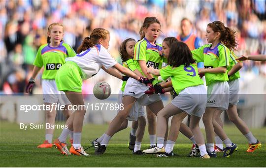 Half-time GO Games during the TG4 All-Ireland Ladies Football Championship Finals