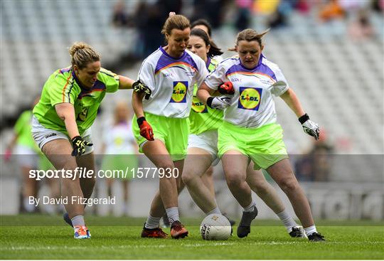 Half-time GO Games during the TG4 All-Ireland Ladies Football Championship Finals Half-time GO Games during the TG4 All-Ireland Ladies Football Championship Finals
