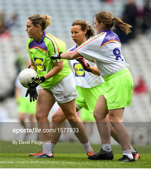 Half-time GO Games during the TG4 All-Ireland Ladies Football Championship Finals Half-time GO Games during the TG4 All-Ireland Ladies Football Championship Finals