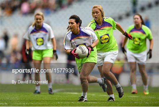 Half-time GO Games during the TG4 All-Ireland Ladies Football Championship Finals Half-time GO Games during the TG4 All-Ireland Ladies Football Championship Finals