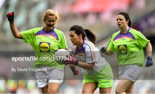 Half-time GO Games during the TG4 All-Ireland Ladies Football Championship Finals Half-time GO Games during the TG4 All-Ireland Ladies Football Championship Finals