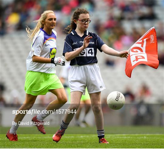 Half-time GO Games during the TG4 All-Ireland Ladies Football Championship Finals