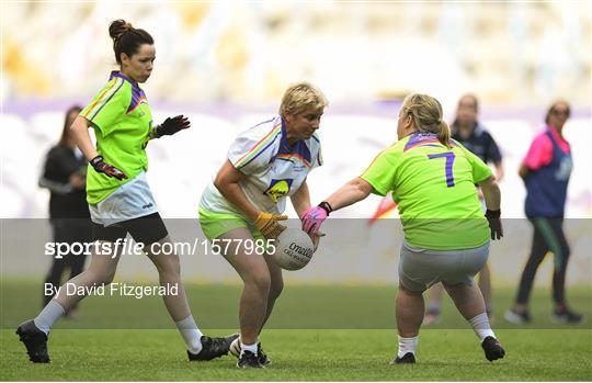 Half-time GO Games during the TG4 All-Ireland Ladies Football Championship Finals Half-time GO Games during the TG4 All-Ireland Ladies Football Championship Finals