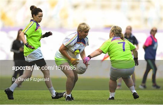 Half-time GO Games during the TG4 All-Ireland Ladies Football Championship Finals