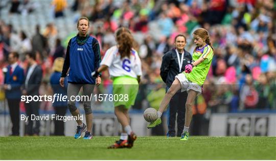 Half-time GO Games during the TG4 All-Ireland Ladies Football Championship Finals Half-time GO Games during the TG4 All-Ireland Ladies Football Championship Finals