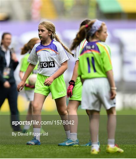 Half-time GO Games during the TG4 All-Ireland Ladies Football Championship Finals