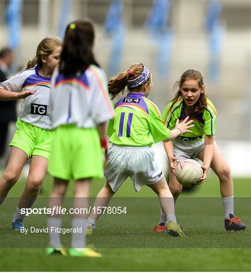 Half-time GO Games during the TG4 All-Ireland Ladies Football Championship Finals