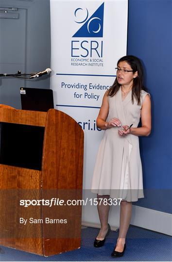 Launch of ESRI Report into Playing Senior Intercounty Gaelic Games Launch of ESRI Report into Playing Senior Intercounty Gaelic Games