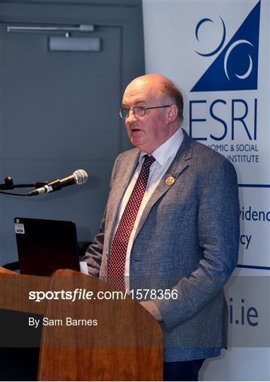 Launch of ESRI Report into Playing Senior Intercounty Gaelic Games