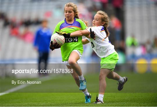 Half-time GO Games during the TG4 All-Ireland Ladies Football Championship Finals