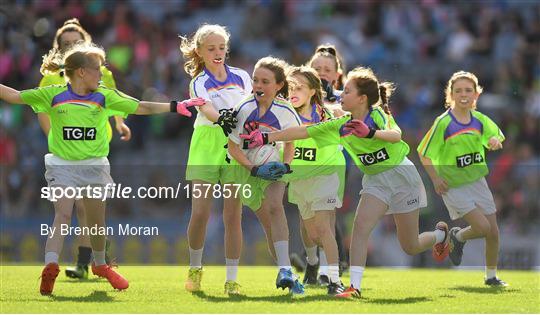 Half-time GO Games during the TG4 All-Ireland Ladies Football Championship Finals Half-time GO Games during the TG4 All-Ireland Ladies Football Championship Finals