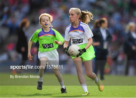 Half-time GO Games during the TG4 All-Ireland Ladies Football Championship Finals