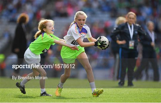 Half-time GO Games during the TG4 All-Ireland Ladies Football Championship Finals Half-time GO Games during the TG4 All-Ireland Ladies Football Championship Finals