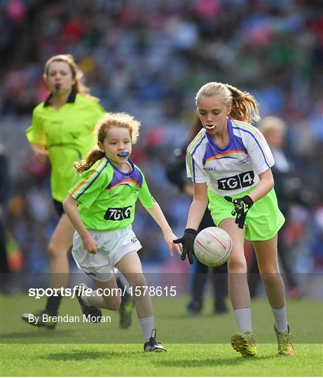 Half-time GO Games during the TG4 All-Ireland Ladies Football Championship Finals