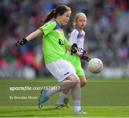 Half-time GO Games during the TG4 All-Ireland Ladies Football Championship Finals