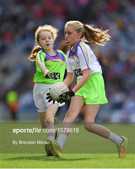 Half-time GO Games during the TG4 All-Ireland Ladies Football Championship Finals Half-time GO Games during the TG4 All-Ireland Ladies Football Championship Finals