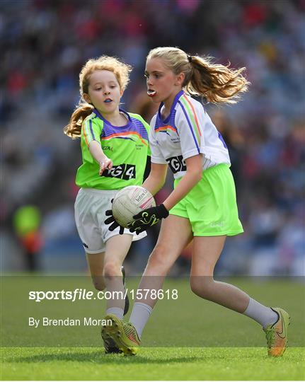 Half-time GO Games during the TG4 All-Ireland Ladies Football Championship Finals