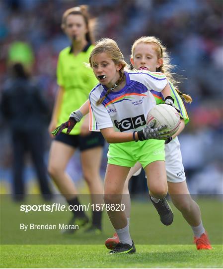 Half-time GO Games during the TG4 All-Ireland Ladies Football Championship Finals