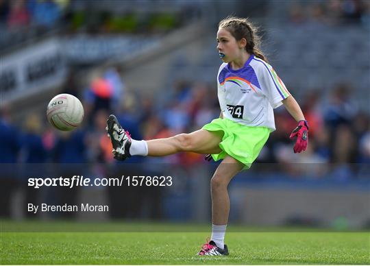 Half-time GO Games during the TG4 All-Ireland Ladies Football Championship Finals