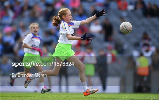 Half-time GO Games during the TG4 All-Ireland Ladies Football Championship Finals