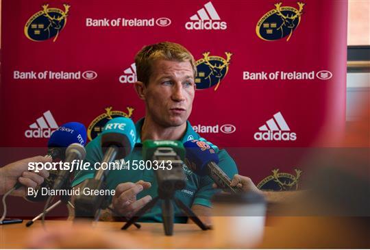 Munster Rugby Squad Training and Press Conference