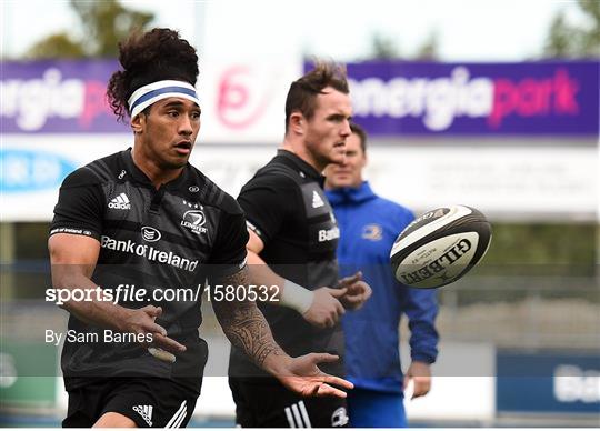 Leinster Rugby Squad Training and Press Conference