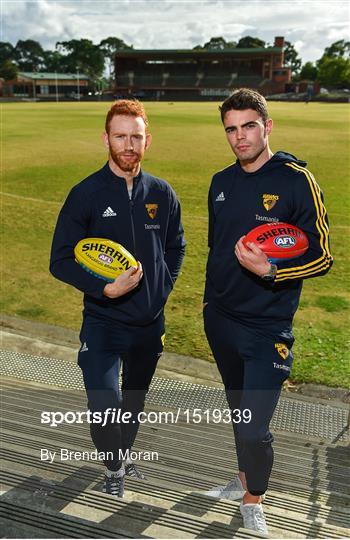 Hawthorn AFL players Conor Glass and Conor Nash feature