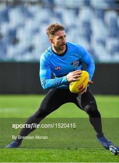 Geelong Cats AFL players Zach Tuohy and Mark O'Connor