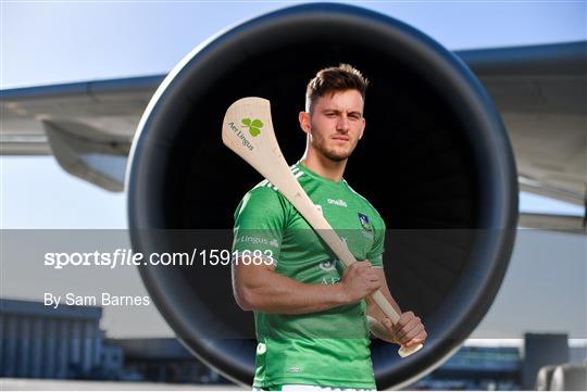 Aer Lingus, in partnership with the GAA and GPA, unveils the customised playing kit for the Fenway Hurling Classic Aer Lingus, in partnership with the GAA and GPA, unveils the customised playing kit for the Fenway Hurling Classic