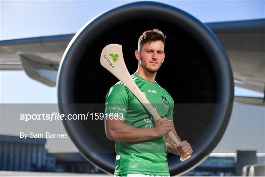 Aer Lingus, in partnership with the GAA and GPA, unveils the customised playing kit for the Fenway Hurling Classic