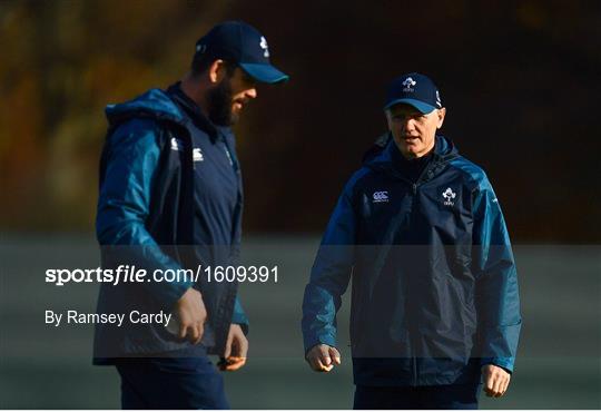 Ireland Rugby Squad Training and Press Conference