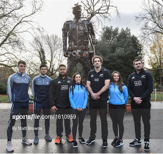 New Zealand All Blacks Visit World War 1 Memorial