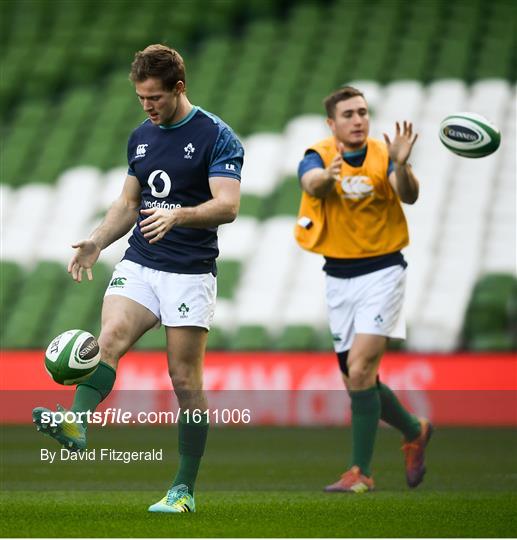 Ireland Rugby Captain's Run and Press Conference