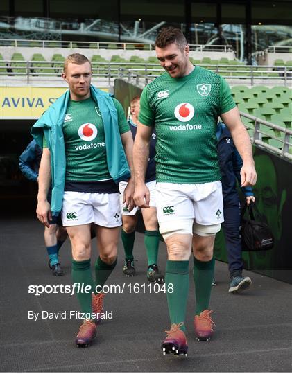 Ireland Rugby Captain's Run and Press Conference