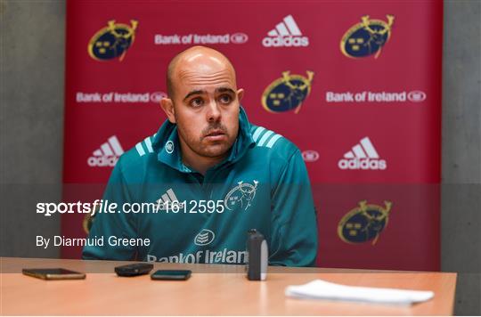 Munster Rugby Squad Training and Press Conference