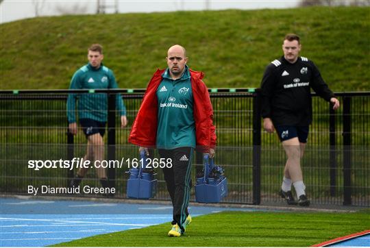 Munster Rugby Squad Training and Press Conference