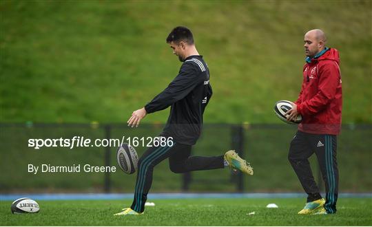 Munster Rugby Squad Training and Press Conference