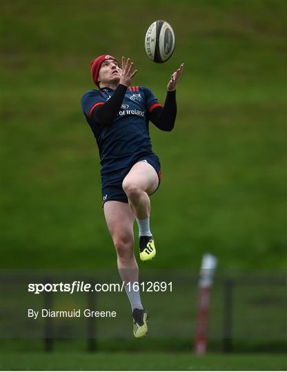 Munster Rugby Squad Training and Press Conference